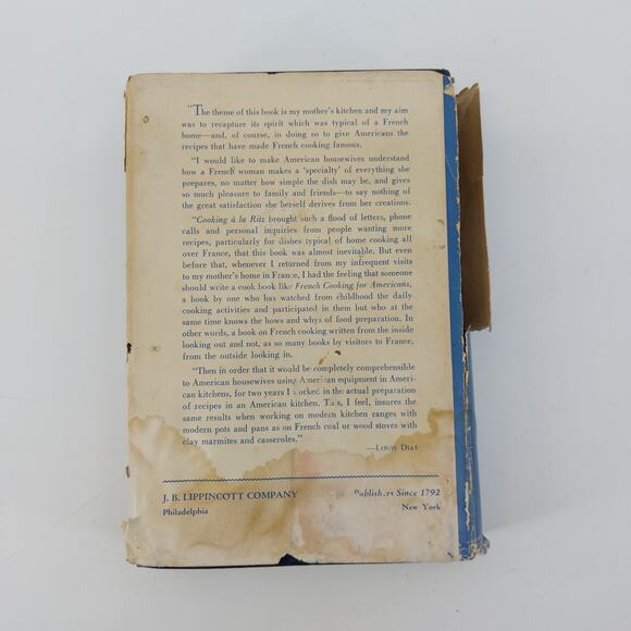 Louis Diat's French Cooking for Americans 1946 Cookbook 6th Impression - Picture 2 of 16